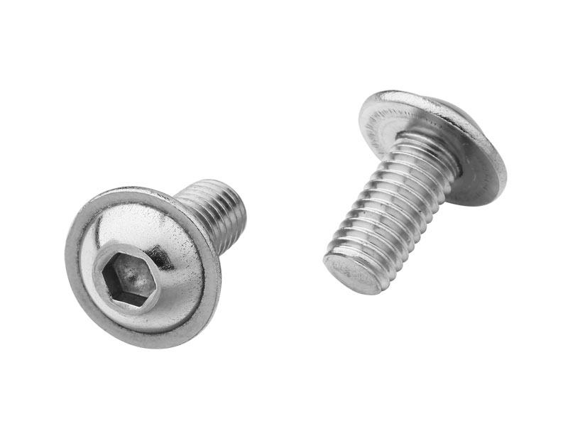 半圆内六角带垫螺丝