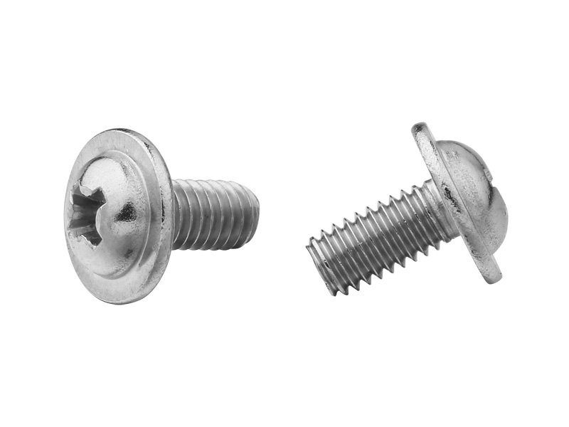 半元十字带垫螺丝